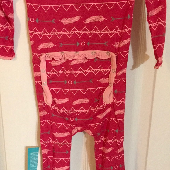 NWT Kickee Pants Print Muffin Ruffle Coverall - Picture 3 of 8